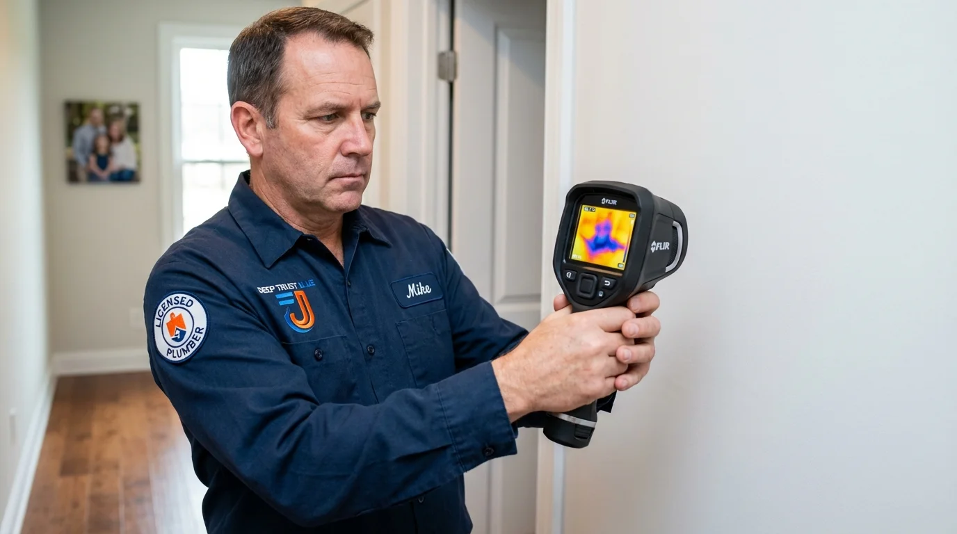 Thermal imaging leak detection by Johns Plumbing LLC in Friona
